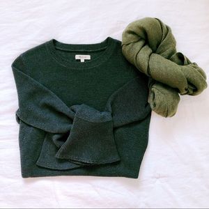 Madewell Ruffle Cuff Ribbed Top